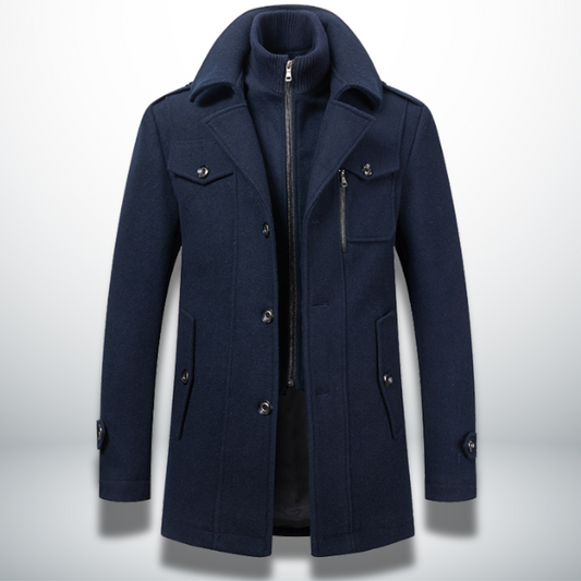 Herrenmantel smart-casual aus Wollmischung