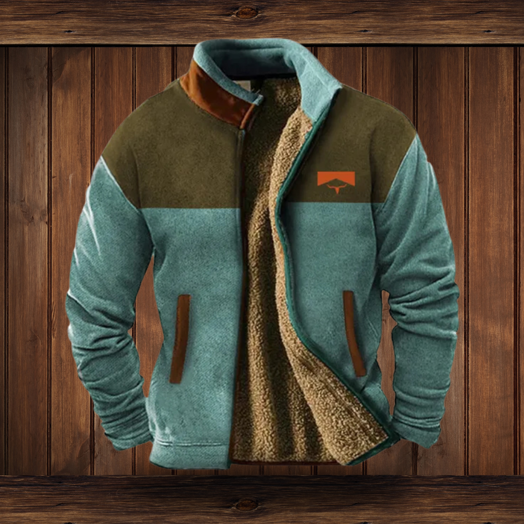 Leichte Herrenjacke Polyester Umlegekragen