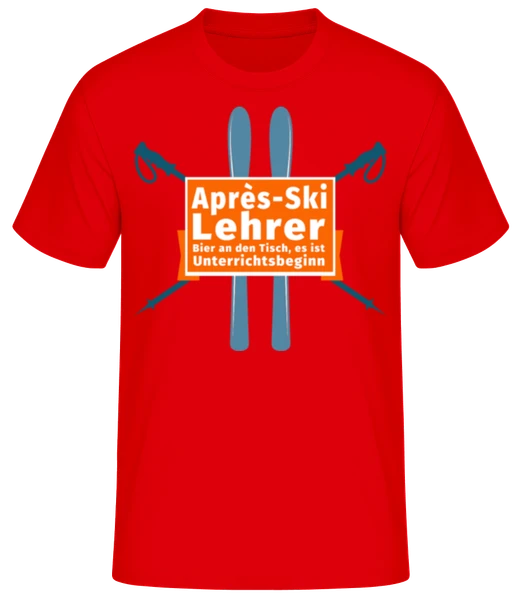Herren T-Shirt mit Après-Ski Print – Kurzarm Shirt