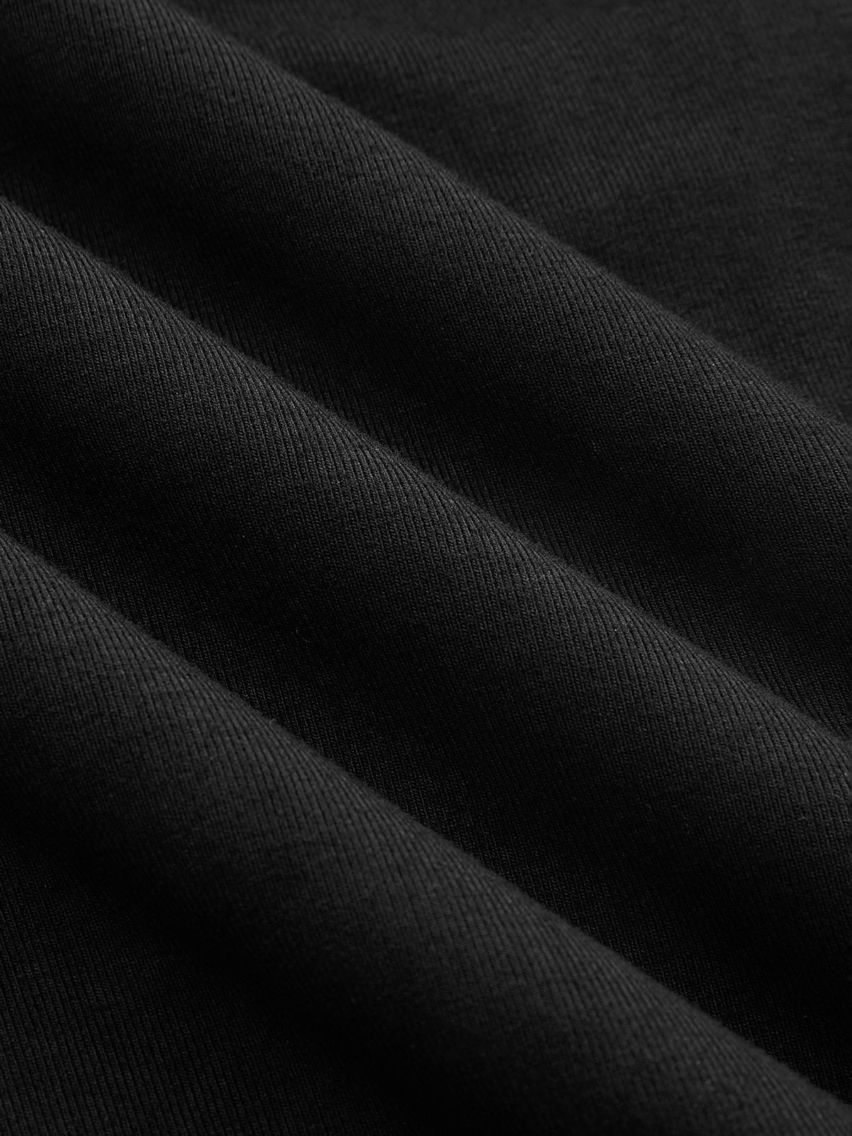 Longsleeve Damen gerippt – asymmetrisches Strickshirt in Schwarz