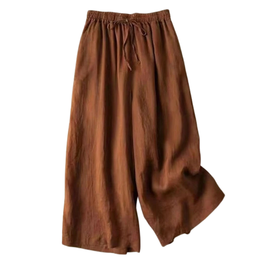 Elegante Hose mit lockerem Bund – fließende Sommerhose mit geradem Bein
