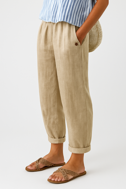 Cropped-Hose Damen mit geradem Bein