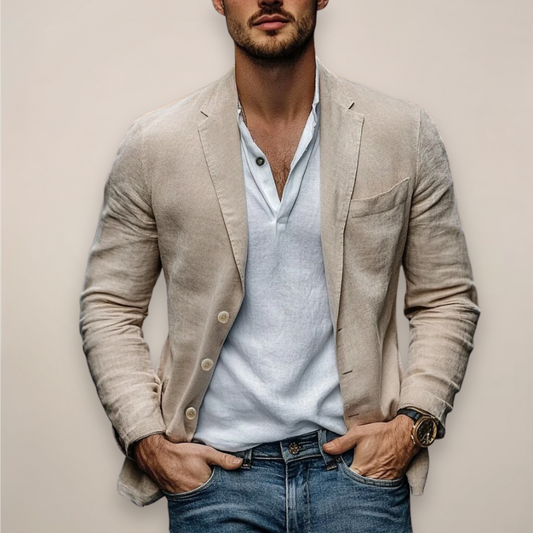 Casual Blazer Herren aus Leinen