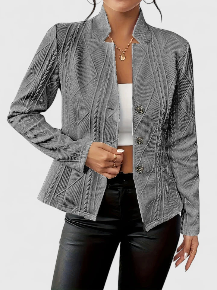 Eleganter Blazer Damen aus Viskose – minimalistischer Blazer zum Kombinieren