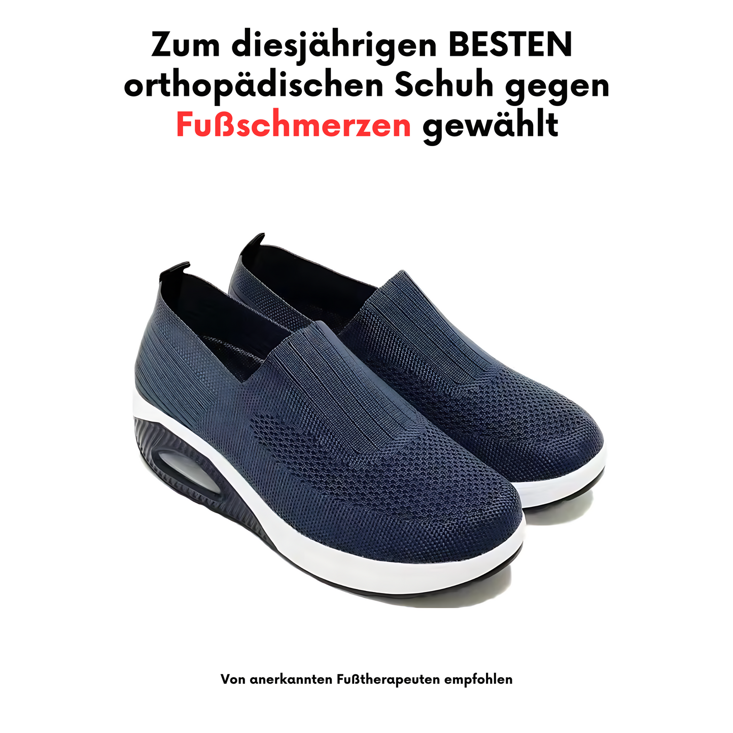 Bequeme Slip-on Schuhe aus Textil – leichte Schuhe mit dämpfender Sohle