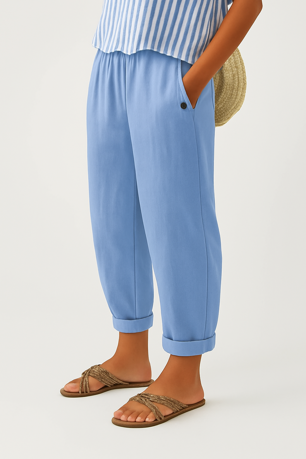 Unifarbene Stoffhose Damen – zeitlose Hose für jeden Tag
