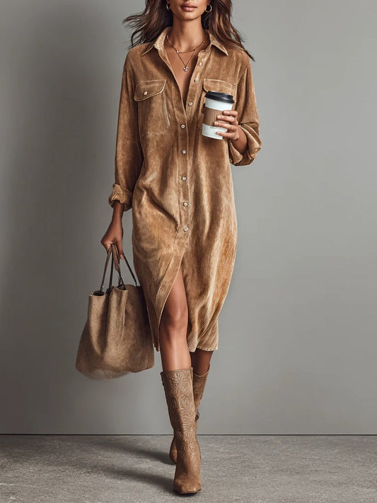 Elegantes Kleid Damen mit ausgestelltem Saum