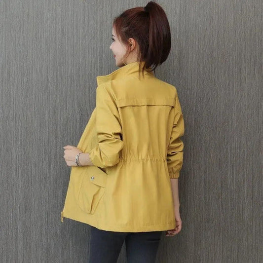 Leichter wasserabweisender Trenchcoat Damen