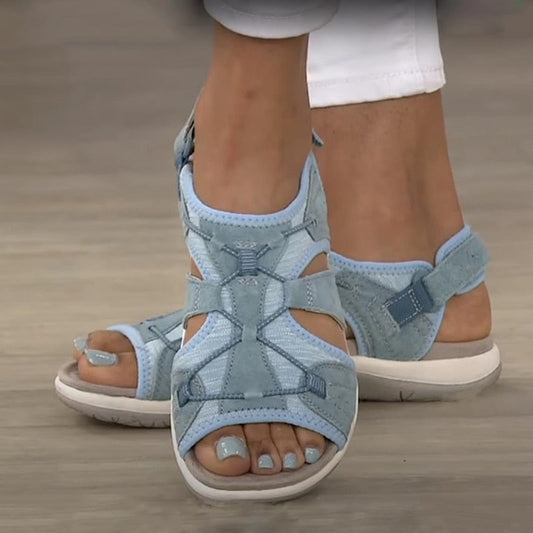 Bequeme Sandalen Damen mit verstellbaren Riemen