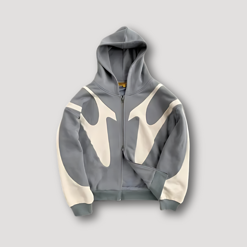 Herren Hoodie mit Flammen-Print