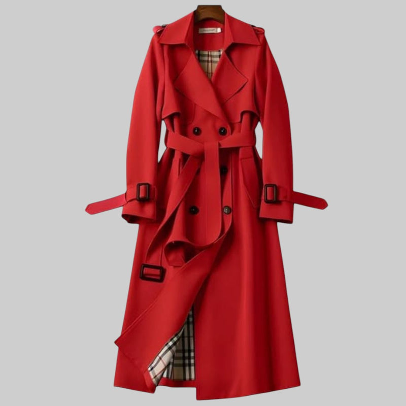 Damen Trenchcoat mit Gürtel – klassischer Mantel