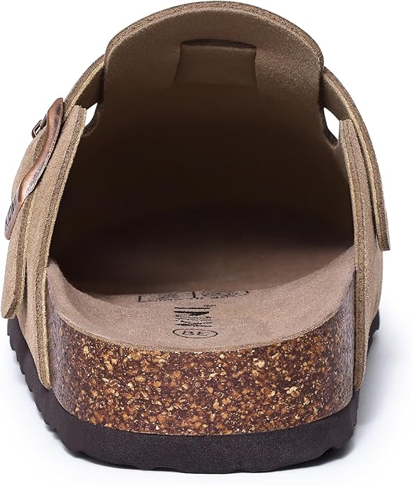 Bequeme - Clogs mit verstellbarem Riemen und ergonomischer Kork-Sohle