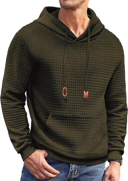 Stilvoller - Hoodie mit markanter Waffelstruktur och praktischer Kängurutasche