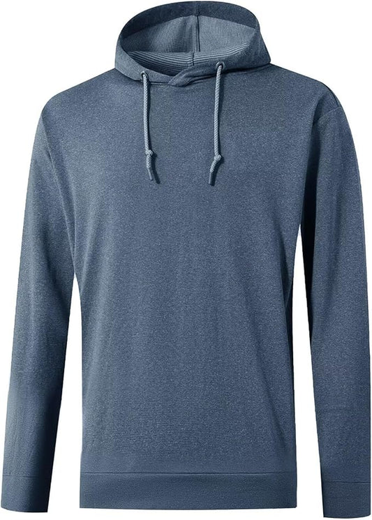 Klassischer melierter - Hoodie mit verstellbarer Kapuze och elastischen Bündchen