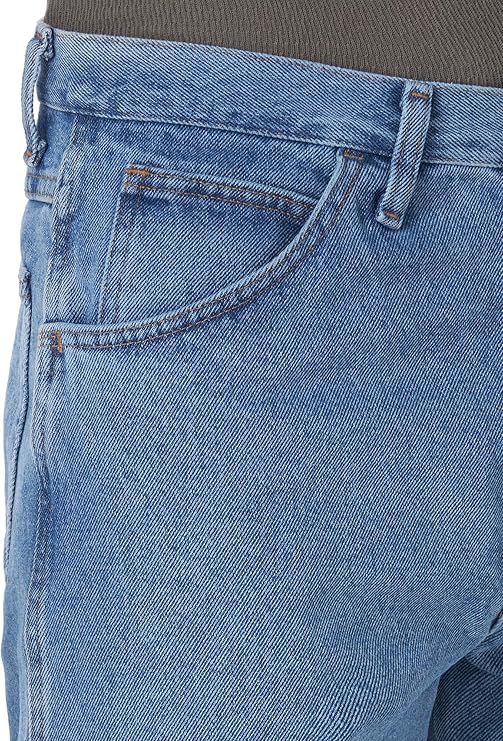 Klassische hellblaue Herren-Jeans mit gerader Passform und zeitlosem Five-Pocket-Design