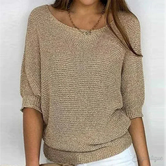 Eleganter Pullover Damen aus Baumwollmischung