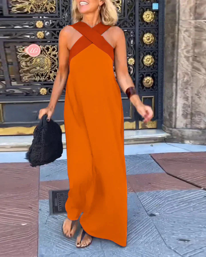 Elegantes Sommerkleid Damen Maxi