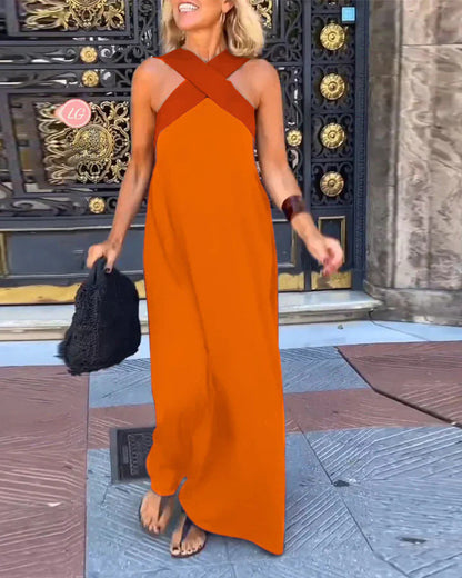 Elegantes Sommerkleid Damen Maxi