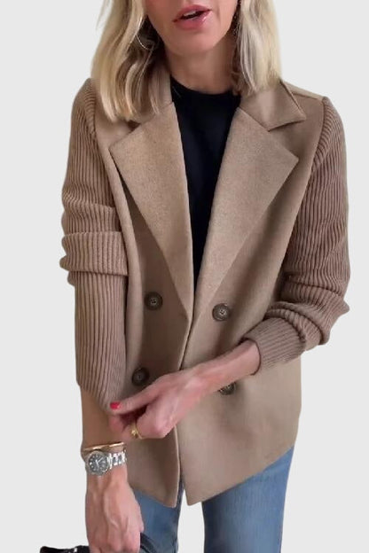 Zweireihiger Blazer Damen aus Viskose – eleganter taillierter Blazer
