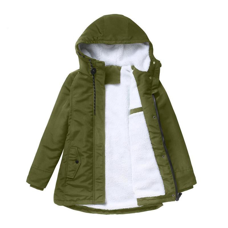 Gefütterte Winterjacke Damen mit Kapuze