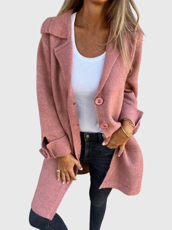 Blazer Damen mit Knöpfen aus Viskose – klassischer eleganter Blazer