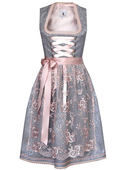 Dirndl Damen mit Spitzenmieder und Schnürung – Trachtenkleid