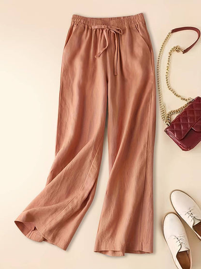 Lockere Hose Damen mit Seitentaschen