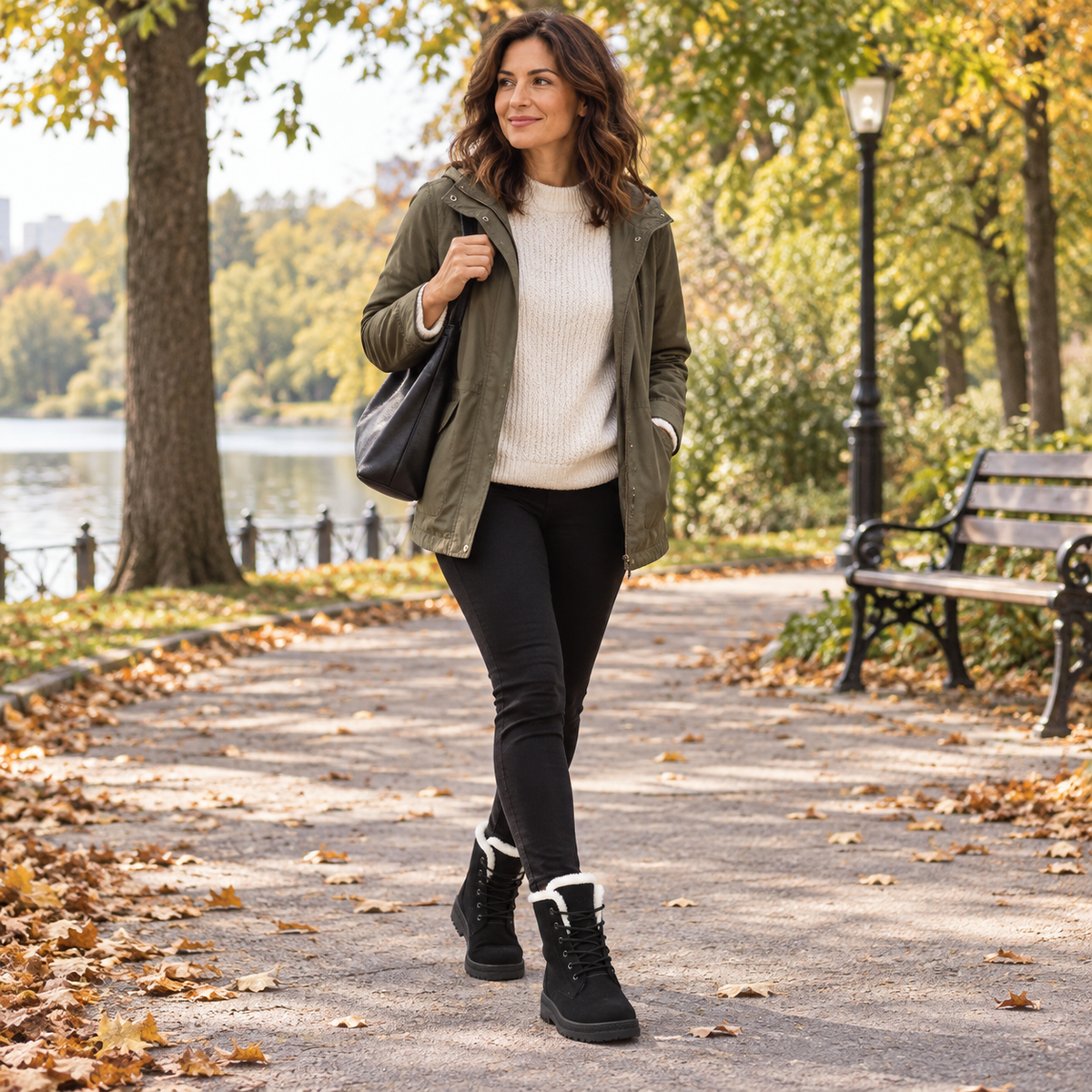 Damen Winterstiefel warm gefüttert – Boots
