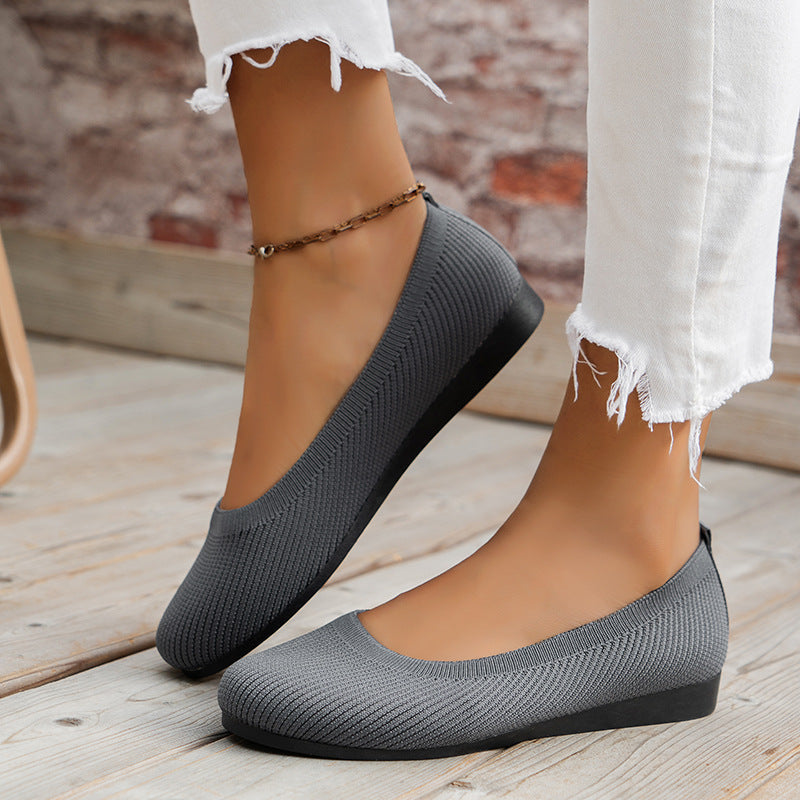 Orthopädische Slip-On-Sneaker Damen aus Textil – Komfortschuhe, Detailansicht