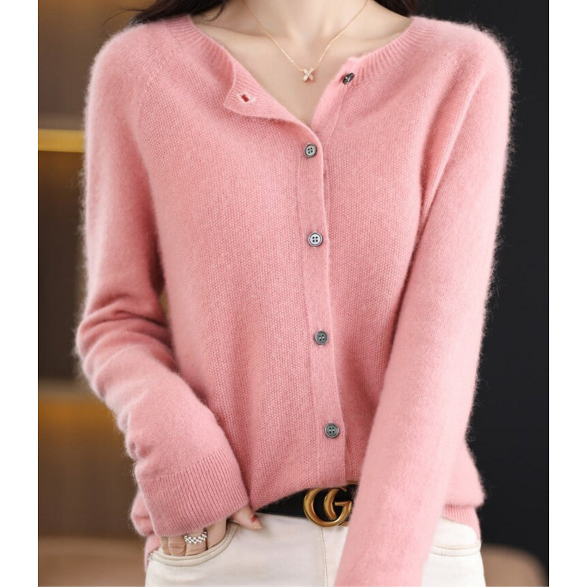 Rundhals Strickpullover Damen in vielen Farben