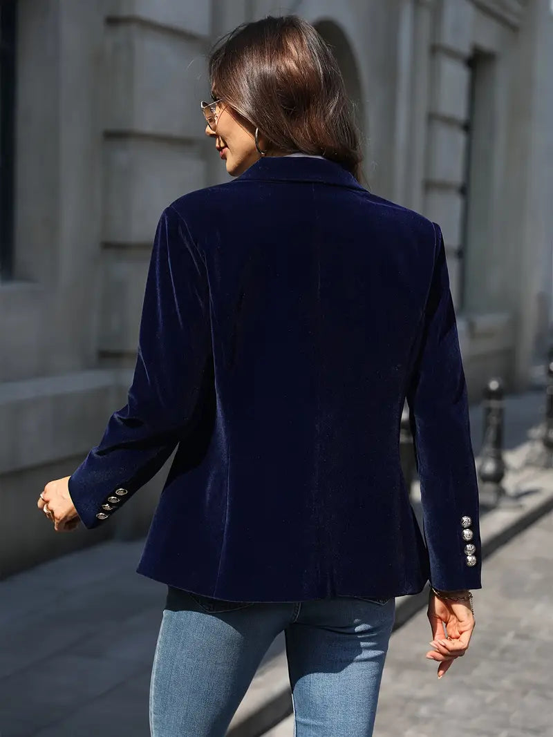 Blazer tailliert mit einem Knopf – klassischer Blazer mit Reverskragen