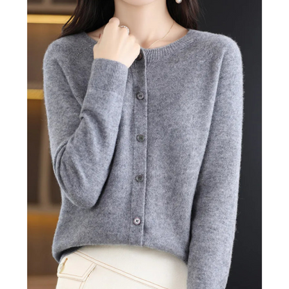 Damen Pullover mit Rundhals – weicher Strickpullover