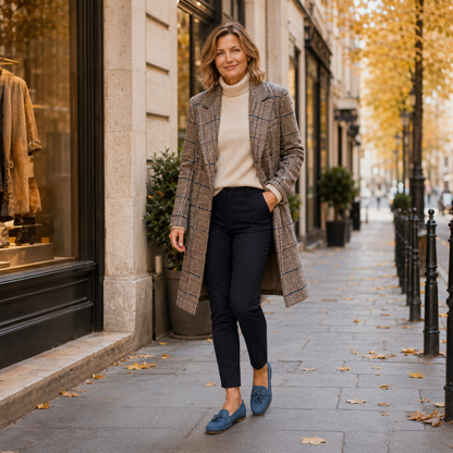 Orthopädische Loafer aus Textil – bequeme Slipper mit Fußbett