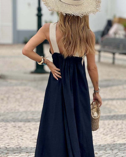 Maxikleid mit Wickel-Ausschnitt – luftiges Sommerkleid mit V-Ausschnitt