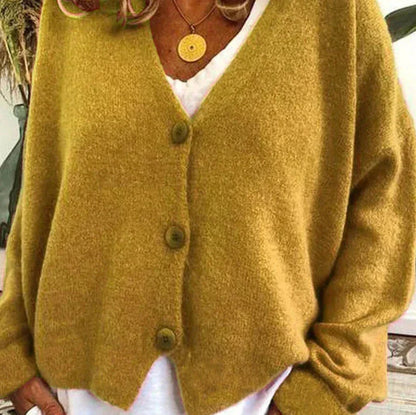 Klassische Strickjacke Damen mit Knöpfen
