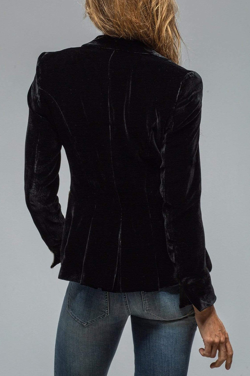 Slim-Fit-Blazer Damen aus Polyester – taillierter Blazer, Detailansicht