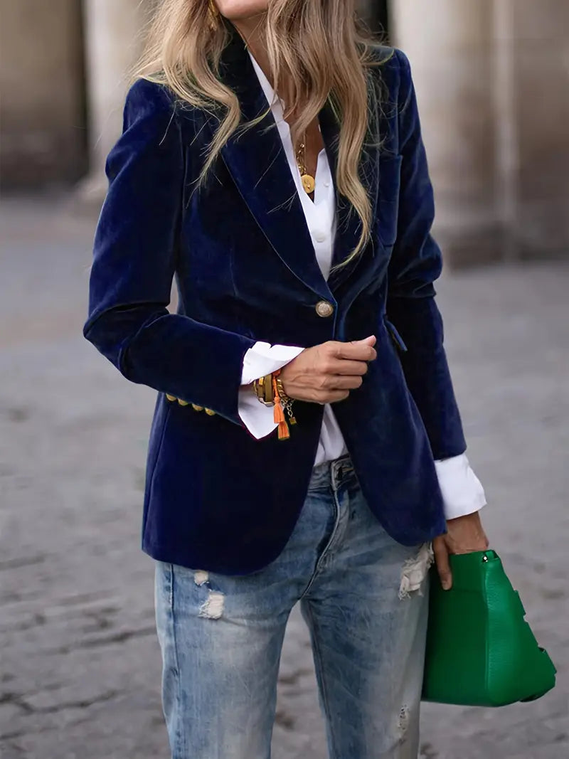 Klassischer Damen-Blazer mit Reverskragen