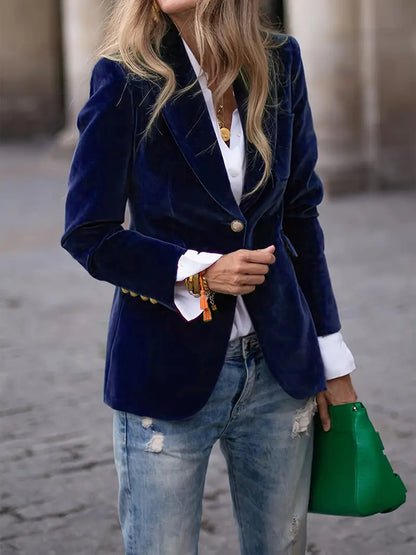 Klassischer Damen-Blazer mit Reverskragen