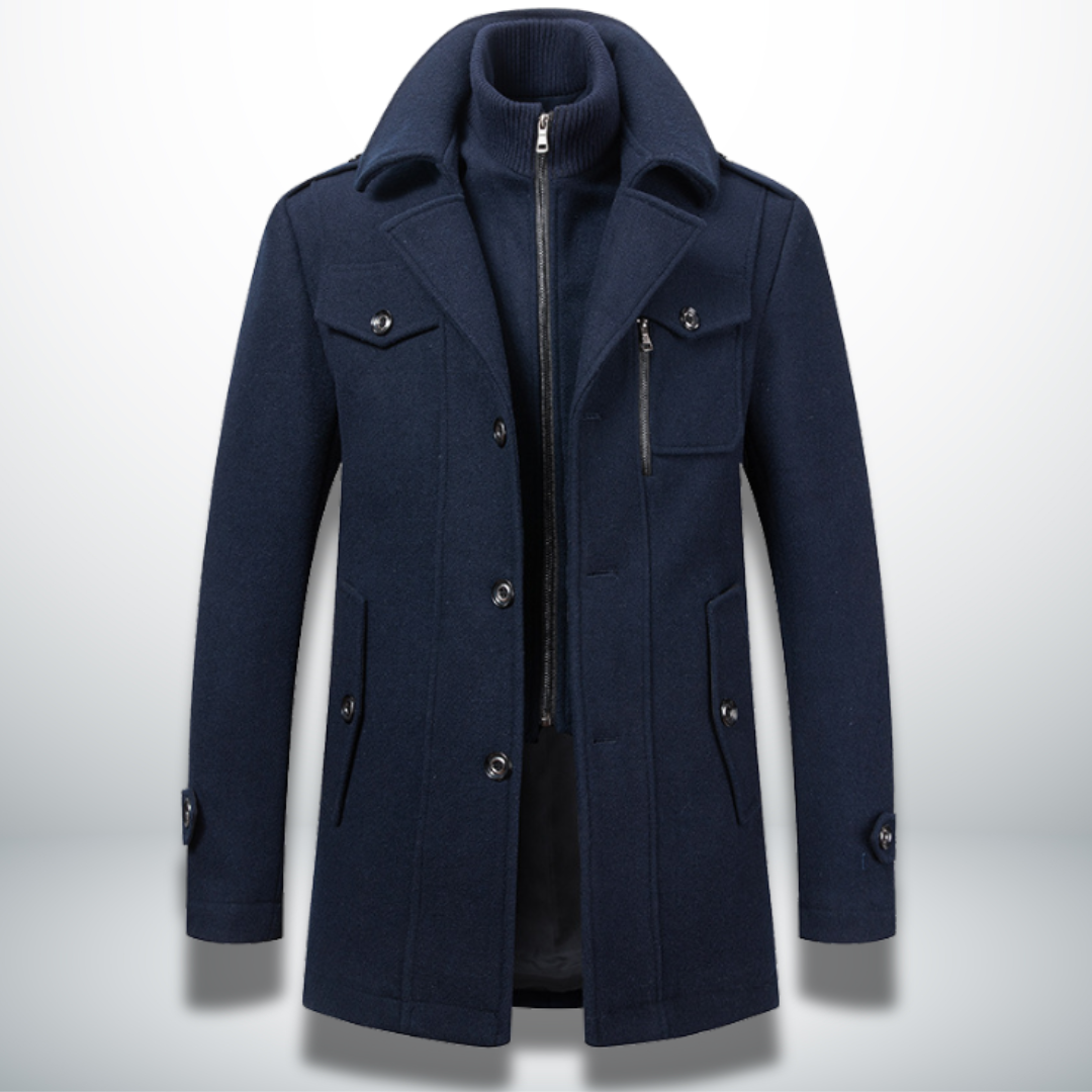 Herrenmantel smart-casual aus Wollmischung