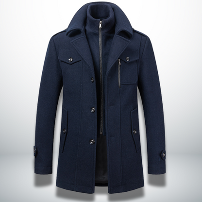 Herrenmantel smart-casual aus Wollmischung
