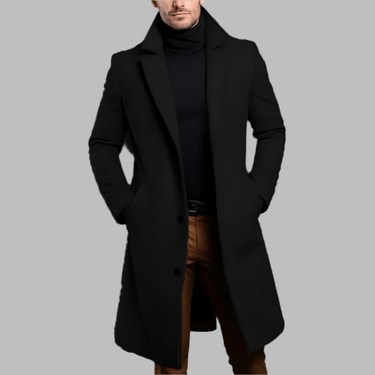 Langer Mantel Herren aus Wollmischung