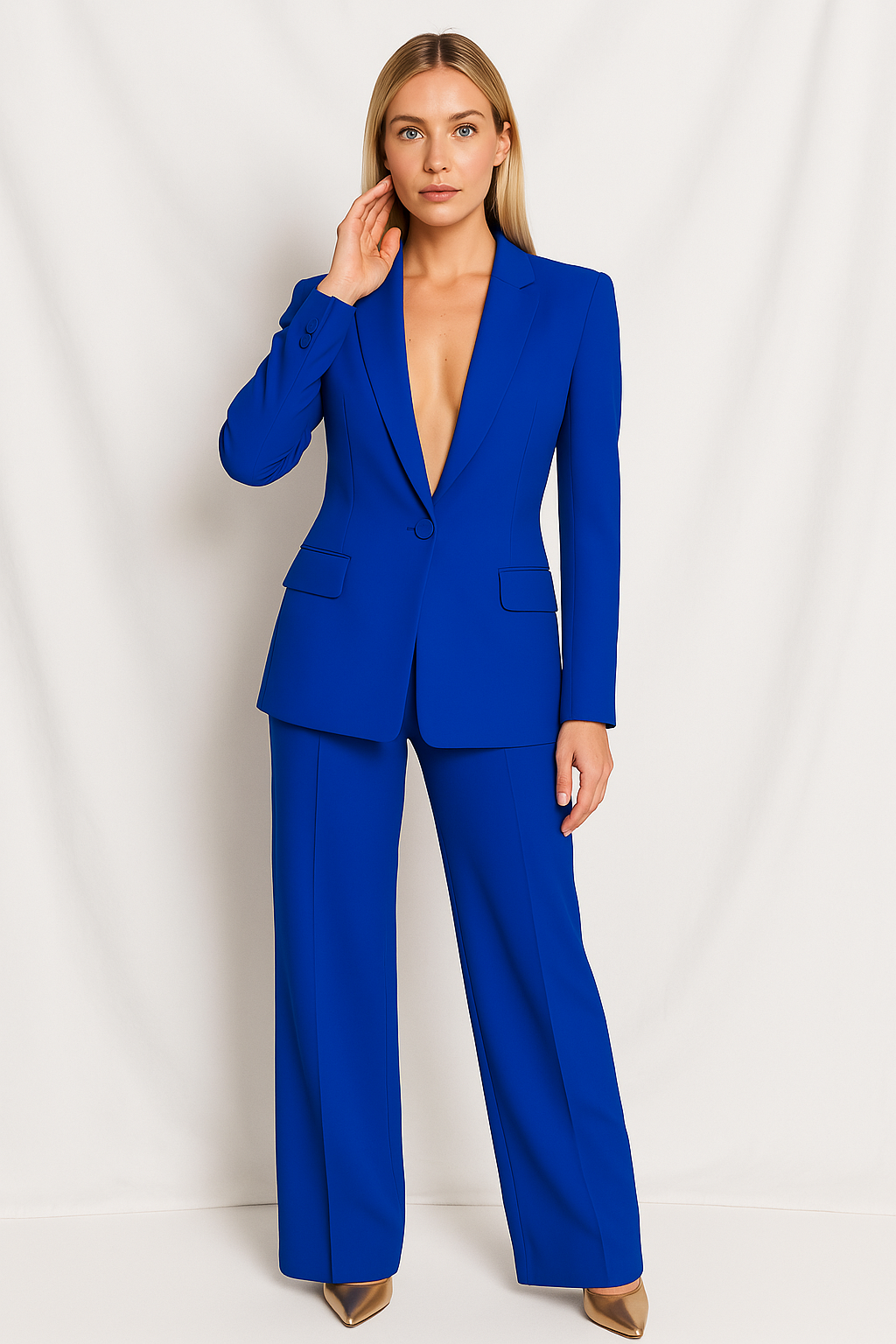 Blazer und Hose Set Damen – elegantes Zweiteiler-Kostüm