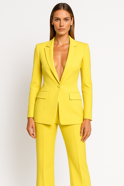 Blazer und Hose Set Damen – elegantes Zweiteiler-Kostüm