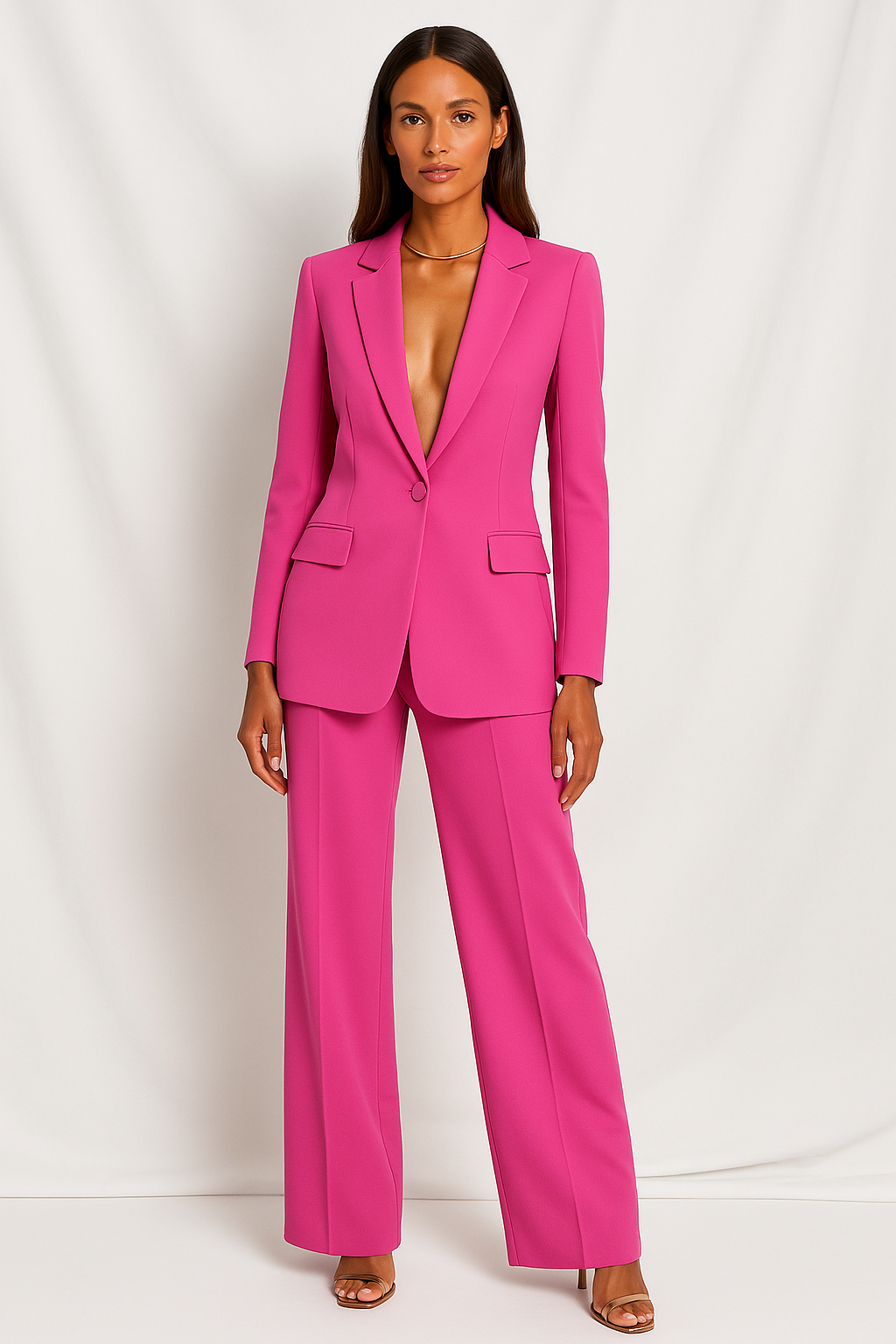 Blazer und Hose Set Damen – elegantes Zweiteiler-Kostüm