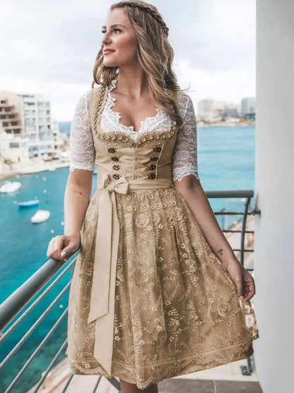 Trachtenkleid Damen – traditionelles Kleid für Kostümpartys und Events
