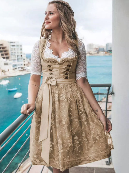 Trachtenkleid Damen – traditionelles Kleid für Kostümpartys und Events