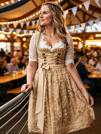 Trachtenkleid Damen – traditionelles Kleid für Kostümpartys und Events