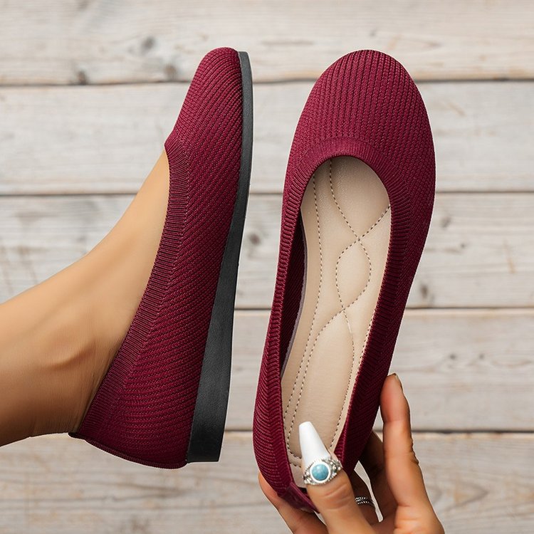 Orthopädische Slip-On-Sneaker Damen aus Textil – Komfortschuhe, Detailansicht