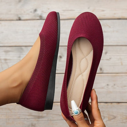 Orthopädische Slip-On-Sneaker Damen aus Textil – Komfortschuhe, Detailansicht