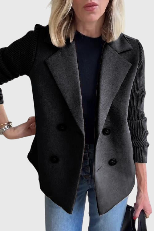 Zweireihiger Blazer Damen aus Viskose – eleganter taillierter Blazer